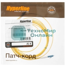 Патч-корд Hyperline волоконно-оптический (шнур) SM 9/125 (OS2), FC/UPC-LC/UPC, duplex, LSZH, 5 м FC-D2-9-FC/UR-LC/UR-H-5M-LSZH-YL (FC-9-FC-LC-UPC-5M)