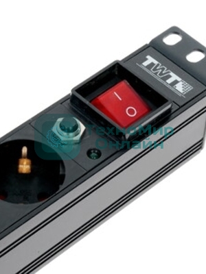 Блок распределения питания Lanmaster TWT-PDU19-10A8P-1.8 гор.размещ. 8xSchuko базовые 10A Schuko 1.8м