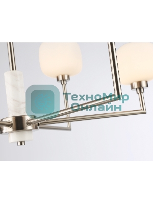 Люстра Ambrella light LH53001/6 SN/FR сатин никель/белый матовый G9*6 max 40W D690*680