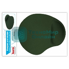 Коврик для мыши Buro гелевый, зеленый, 230х205х25