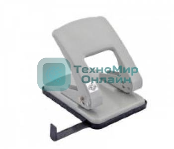Дырокол Kw-Trio Stylish Heavy Duty 976L/GR, до 40 листов, металл серый, отверстий: 2, с линейкой