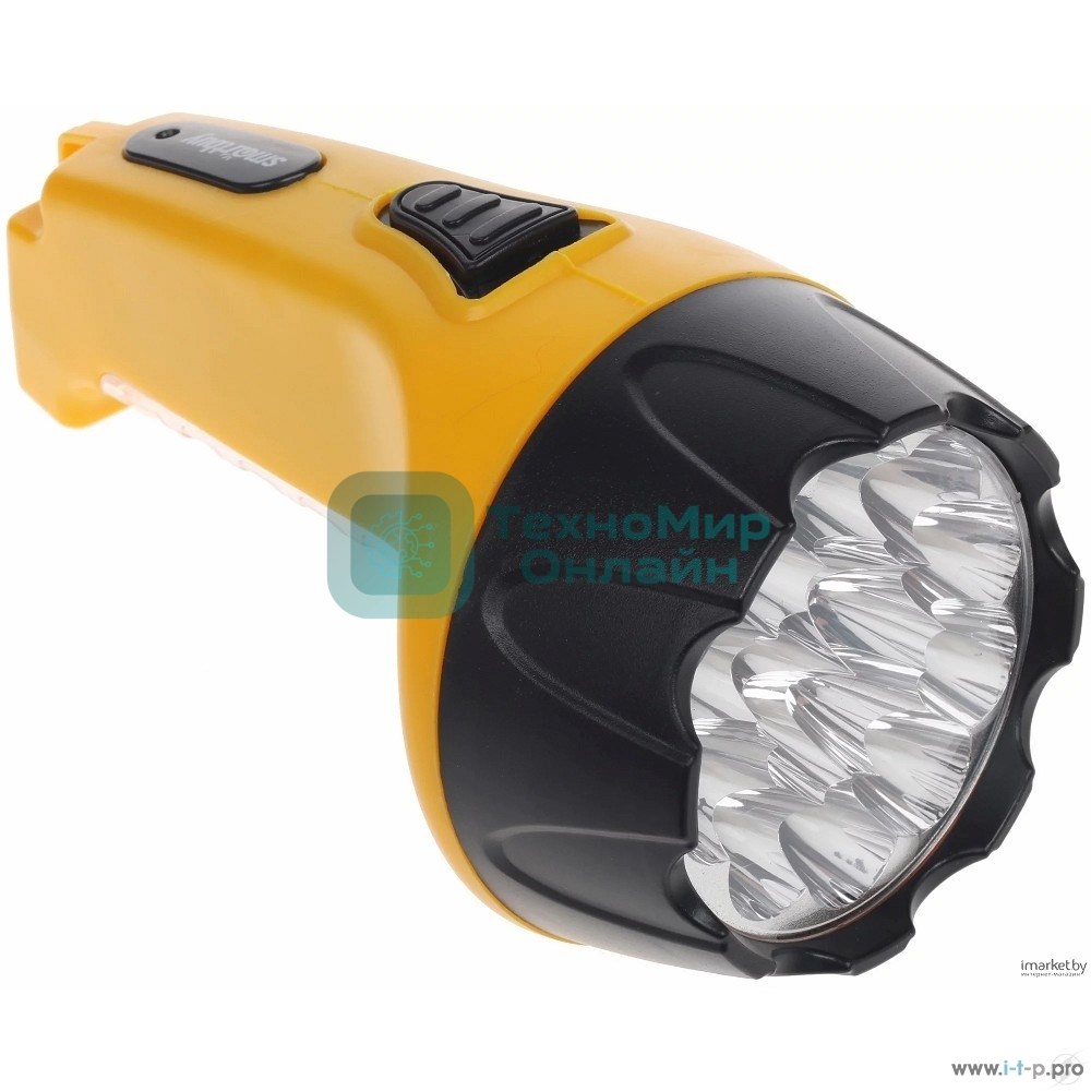 Аккумуляторный Светодиодный фонарь Smartbuy SBF-89-Y 15+10 LED с прямой зарядкой желтый