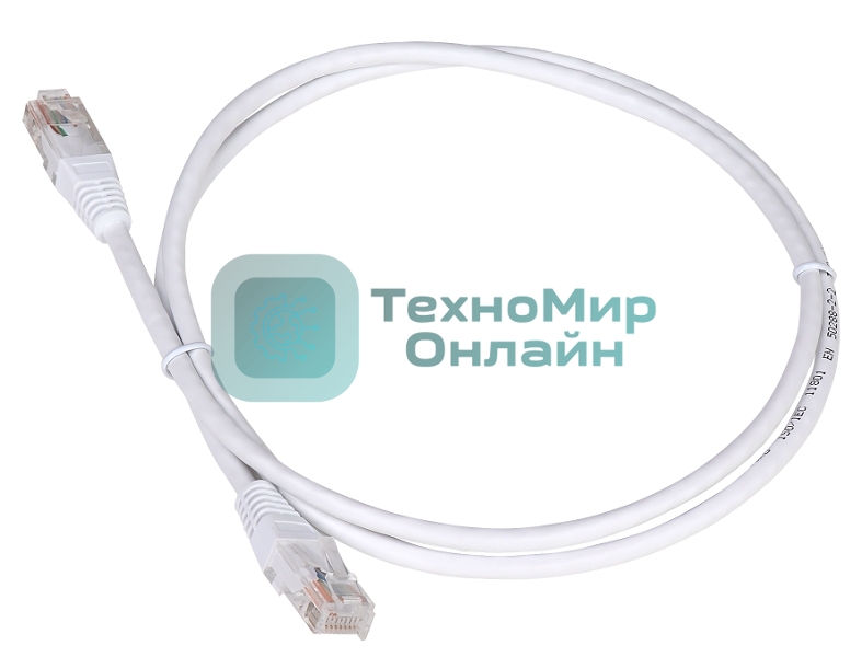 Патч-корд Lanmaster TWT UTP кат.5e, с заливными колпачками, 1.5 м, белый