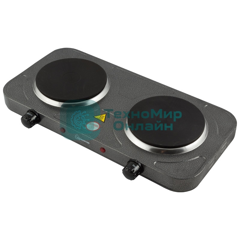 Плита настольная электрическая Homestar HS-1104 1000+1000Вт Ф155+155мм чугун