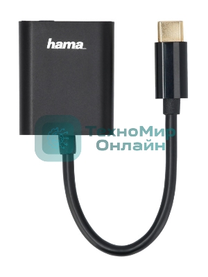 Разветвитель USB 2.0 Hama 00135748 2порт. черный