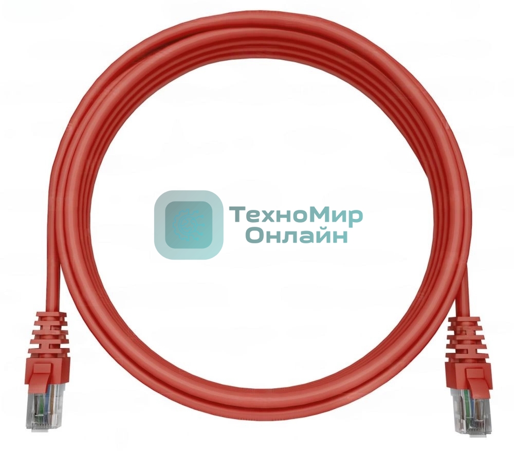Патч-корд NTSS NTSS-PC-UTP-RJ45-5e-0.3-LSZH-RD NTSS-PC-UTP-RJ45-5E-0.3-LSZH UTP RJ-45 вил.-вилка RJ-45 cat.5e 0.3м красный LSZH (уп.:1шт)