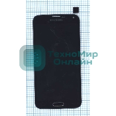 Дисплей для Samsung Galaxy S5 SM-G900H черный с кнопкой home