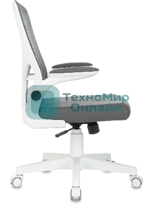 Кресло Бюрократ ASTER N-W TW-04 Neo Grey темно-серый, сетка/ткань, 120 кг, механизм качания