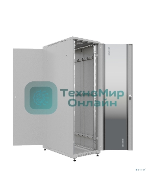 Шкаф серверный NTSS Премиум (NTSS-R22U60100GS) напольный 22U 600x1000мм пер.дв.стекл металл 900кг серый IP20 сталь