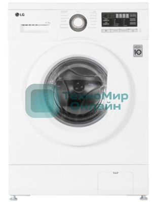 Стиральная машина LG F1296CDS0X белый, загрузка фронтальная 6 кг, 1200 об/мин, класс B