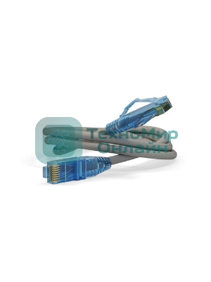 Патч-корд PC-LPM-UTP-RJ45-RJ45-C6-15M-LSZH-GY Патч-корд U/UTP, Cat.6, LSZH, 15 м, серый