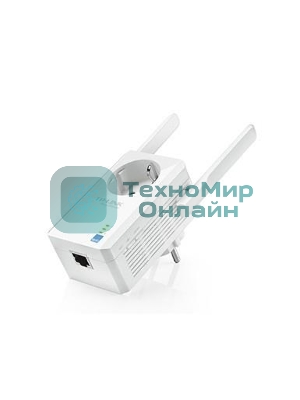 Сетевой адаптер TP-Link SOHO TL-WA860RE 300Mbps Wireless N Wall Plugged Range Extender with AC Passthrough, QCA(Atheros), 2T2R, 2.4GHz, 802.11b/g/n, 1 10/100Mbps LAN port, Range Extender button, Range Extender mode, suppo поставляется без кабеля RJ-45