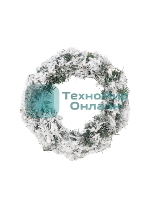 Заснеженный еловый венок Neon-night Ø 30 см, ПВХ