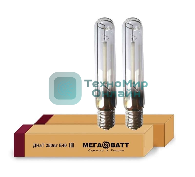 Лампа газоразрядная натриевая ДНаТ 250 E40 (25) МЕГАВАТТ 02942