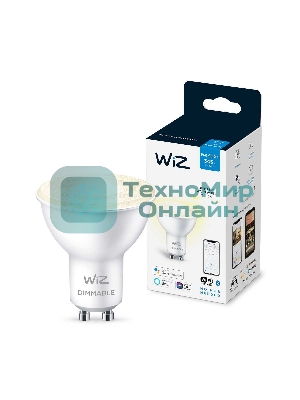 Лампа светодиодная WiZ Wi-Fi BLE 50W GU10 927 DIM 1PF/6