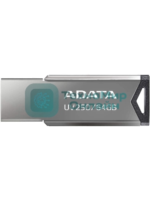 Флешка USB ADATA UV250 (AUV250-64G-RBK), 64Gb, USB 2.0, R/W 25/10, черный