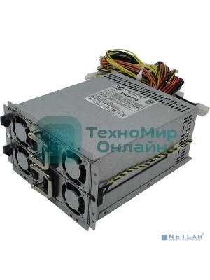 Блок питания Procase GRP700 с резервированием PS2+ ATX(700W+700W(1+1)),КПД=89+ Silver,185*150*86мм,Активный PFC,+5B=30A,+12B=58A,+3,3B=30A,-12V=1A,5VSB=3A