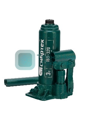 Домкрат гидравлический Сибртех бутылочный, 3т, 180-320 мм