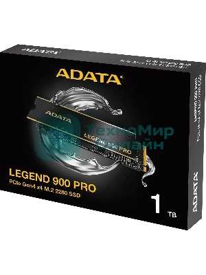 Накопитель SSD ADATA LEGEND 900 PRO, 1Tb, PCIe 4.0 x4, M.2 2280, NVMe, R/W 7400/6000