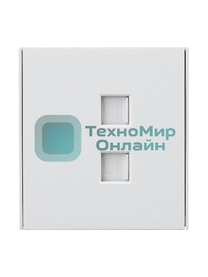 Розетка Kranz STRONG компьютерная двойная RJ45+RJ45 кат6 с/у жемчуг