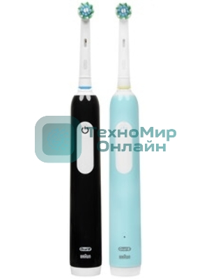 Набор электрических зубных щеток Oral-B Pro Series 1 бирюзовый/черный