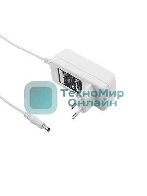 Источник питания Rexant 12 V 24 W с DC разъемом подключения 5.5х2.1, белый корпус (IP23)