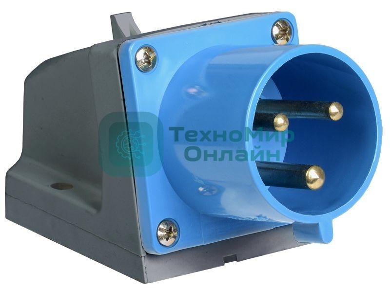 Вилка 523 стац.2Р + РЕ 32А 220В IP44 IEK