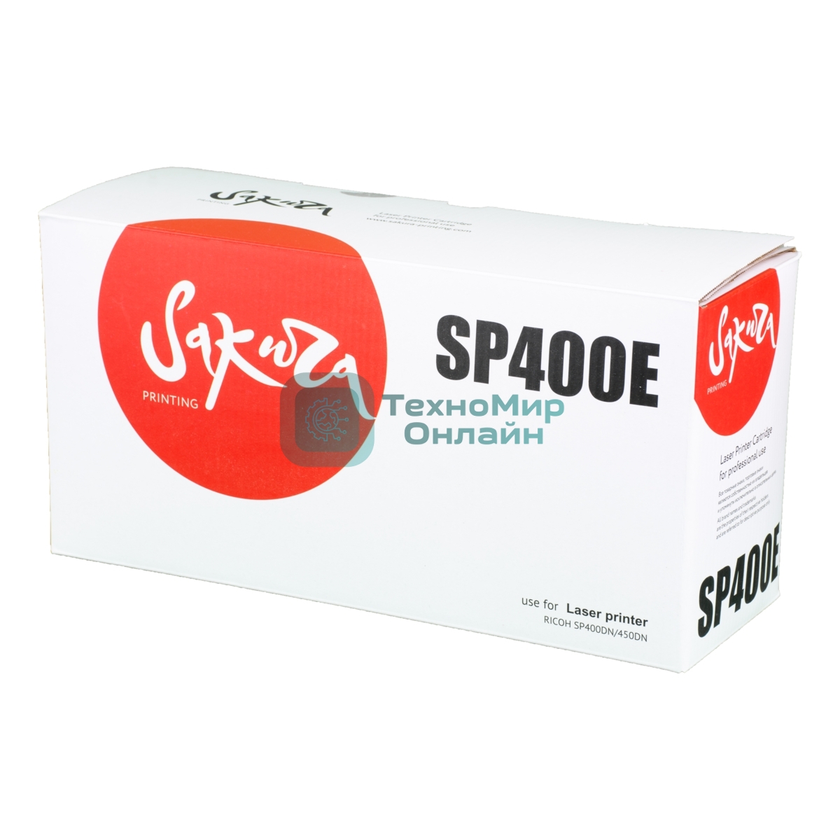 Картридж Sakura SP400E для Ricoh SP400DN/SP450DN, черный, 5 000 к.