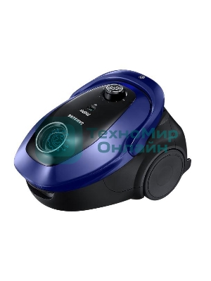 Пылесос Samsung SC20M255AWB синий, 460/2000 Вт, уборка сухая, пылесборник мешок 2.5 л