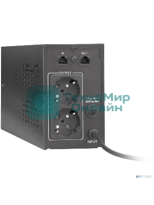Источник бесперебойного питания ExeGate Power Back BNB-850.LED.AVR.EURO.RJ 850VA/480W, LED, AVR,2 евророзетки, RJ45/11, черный