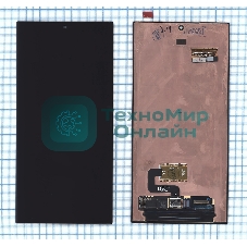 Дисплей для Samsung Galaxy S23 Ultra SM-S918B в сборе с тачскрином, черный orig