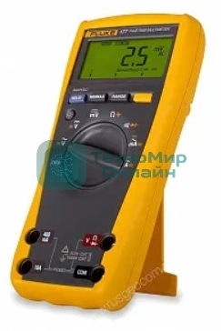 Мультиметр FLUKE 177цифровая 1000мА Диод тестжелтый черный 0,42кг