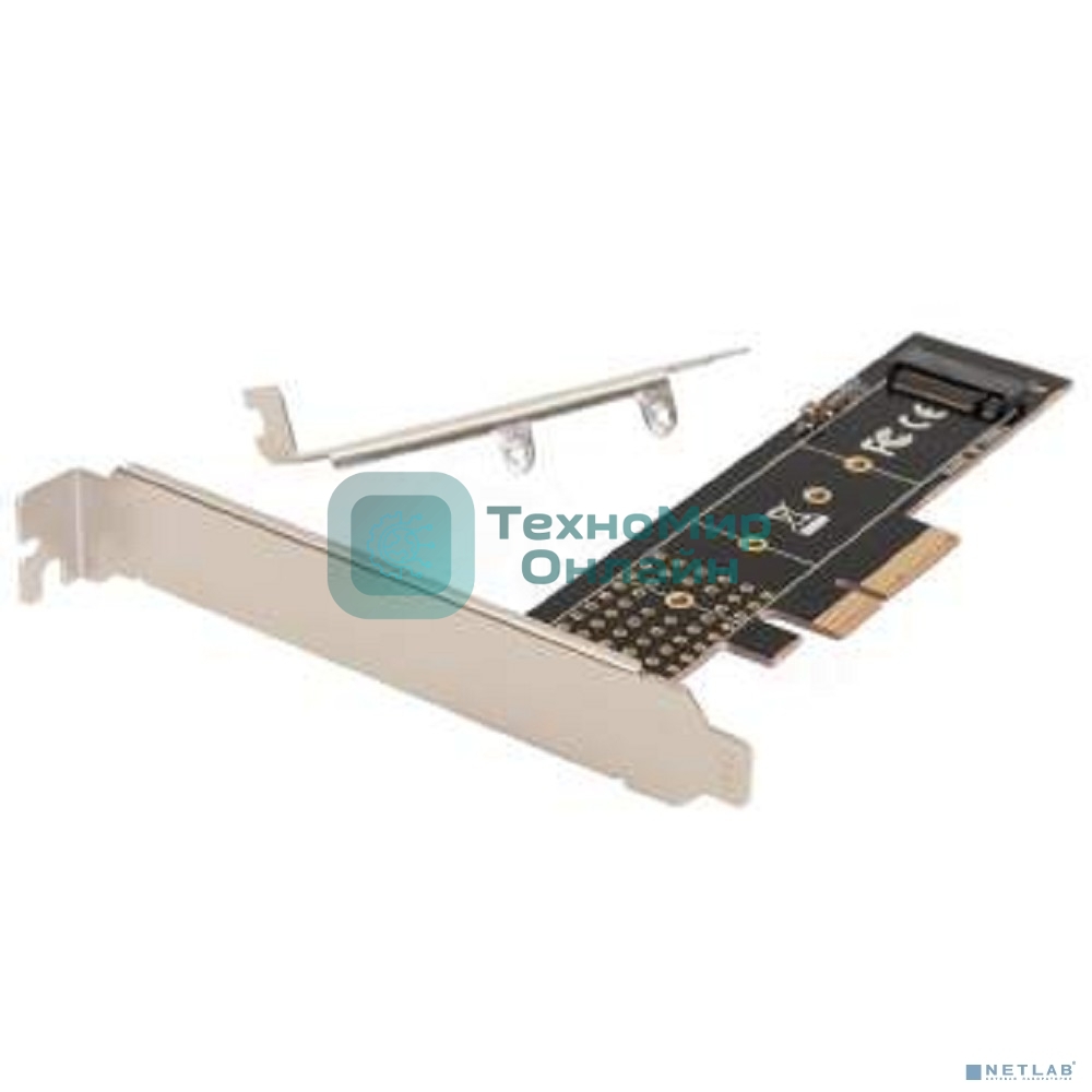 Переходник ORIENT C300EN PCI-Ex4->M.2 M-key NVMe SSD, тип 2230/2242/2260/2280/22110, 2 планки крепления в комплекте (33294)