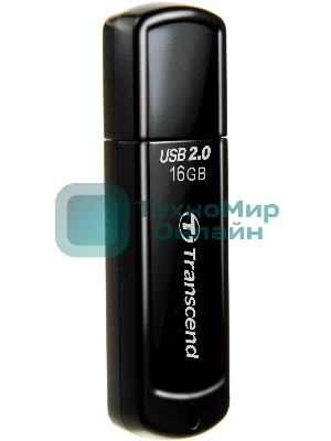Флешка USB Transcend JetFlash 350 (TS16GJF350), 16Gb, USB 2.0, R/W 15/7, черный