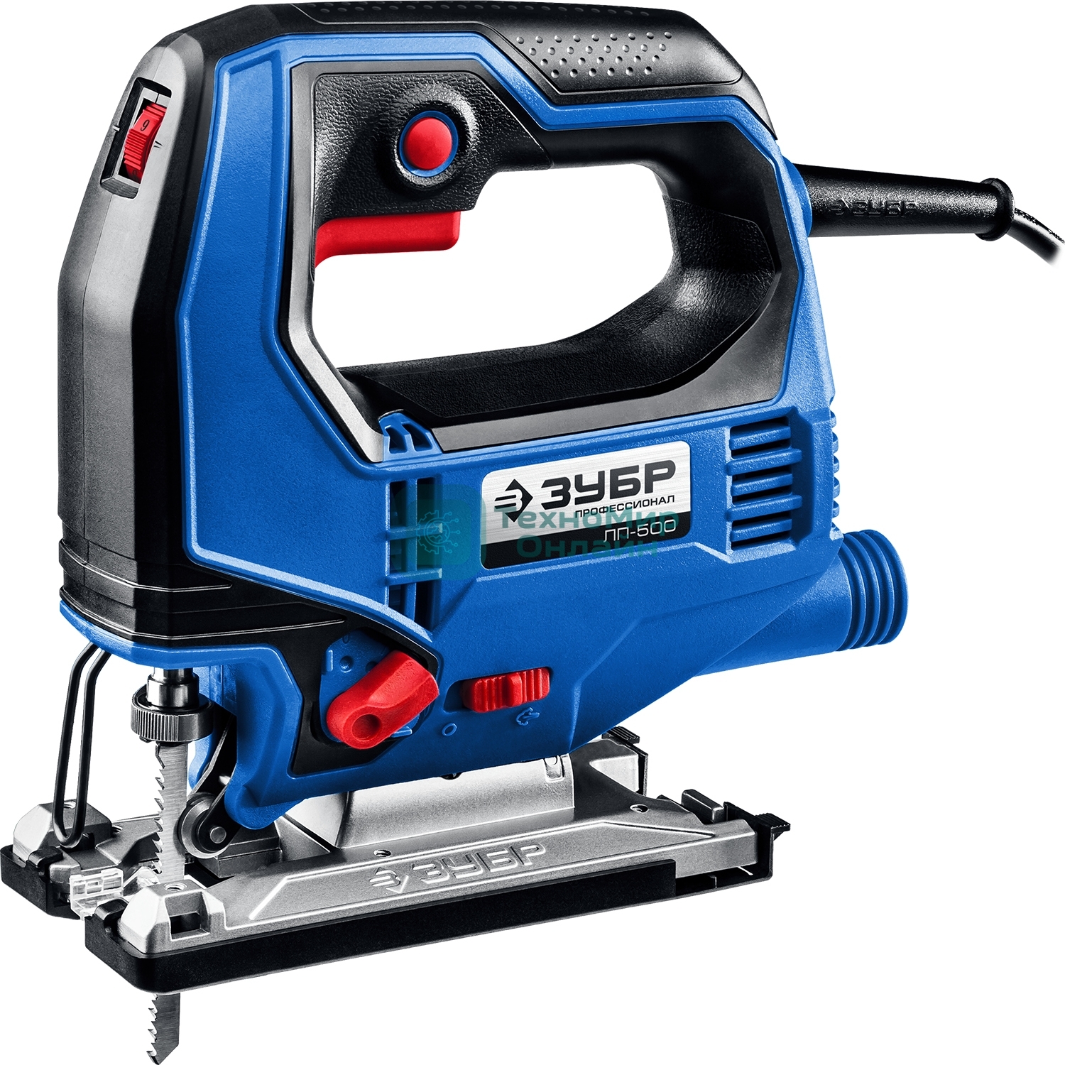 Лобзик электрический Зубр ЛП-500 500Вт 3000ходов/мин от электросети