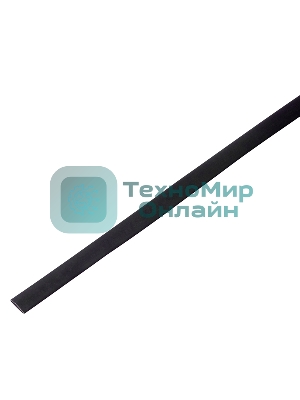 Термоусадочная трубка PROconnect 30/15 мм, черная, упаковка 10 шт. по 1 м