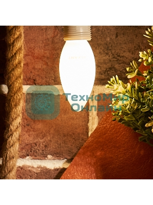 Лампа светодиодная филаментная Rexant Свеча CN35 9.5 Вт 915 Лм 4000K E14 матовая колба