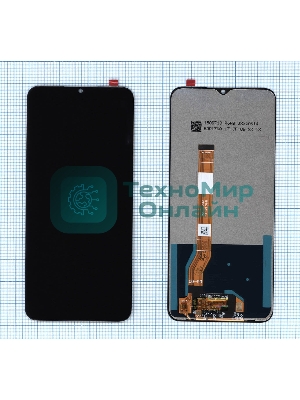 Дисплей для Realme C35 черный