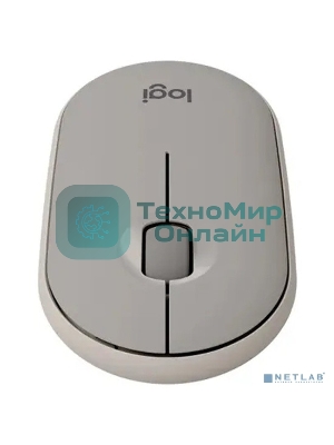 Мышь беспроводная Logitech Pebble M350 серый, 1000 dpi, радиоканал, Bluetooth, USB, кнопки - 3