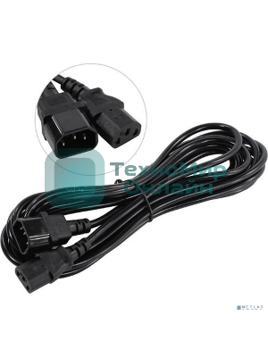 Кабель монитор-компьютер (UPS->уст-во) ExeGate Power EC-5P (С13->С14) VDE-250V-3*1,00-CU, 10A, 5м