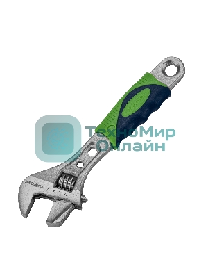 Ключ разводной Сибртех 150мм, переставная губка, двухкомпонентная рукоятка