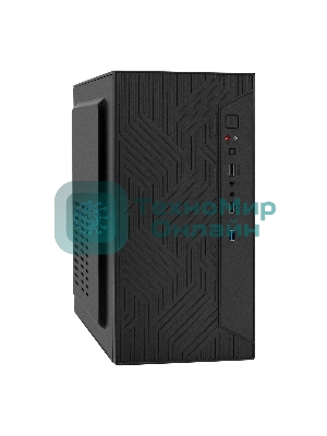 Компьютерный корпус Minitower ExeGate BAA-303U-UNS400 (mATX, БП UNS400 с вент. 12см, 2хUSB+1хUSB 3.0, HD Audio, черный)