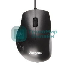 Мышь проводная ExeGate Professional Standard SH-9028 черный, 1000 dpi, USB, кнопки - 3