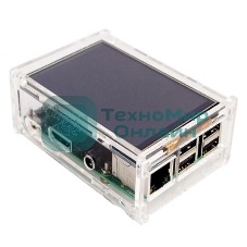 Корпус ACD Acrylic Case w/3.5 inch LCD hole for Raspberry Pi 3