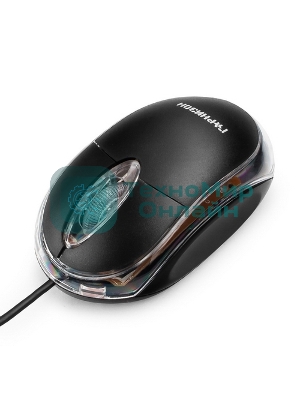 Мышь проводная Гарнизон GM-100 черный, 1000 dpi, USB, кнопки - 3