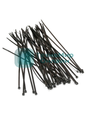 Стяжка Hyperline GT-250IBC нейлоновая неоткрывающаяся, безгалогенная (halogen free), 250x3.6 мм, черный, (100 шт)