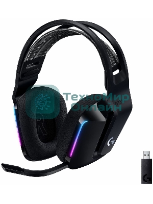 Гарнитура Logitech G733 чёрный, беспроводная, 2.4 ГГц, до 29 ч, LIGHTSYNC RGB