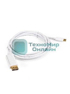 Кабель-адаптер Type-C-DP ExeGate EX-CM-DP20M-1.0 (USB Type-C/20M, 1,0м)