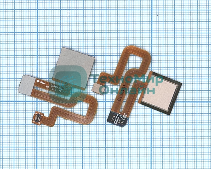 Шлейф со сканером отпечатка пальца для Xiaomi Redmi Note 3 золотой