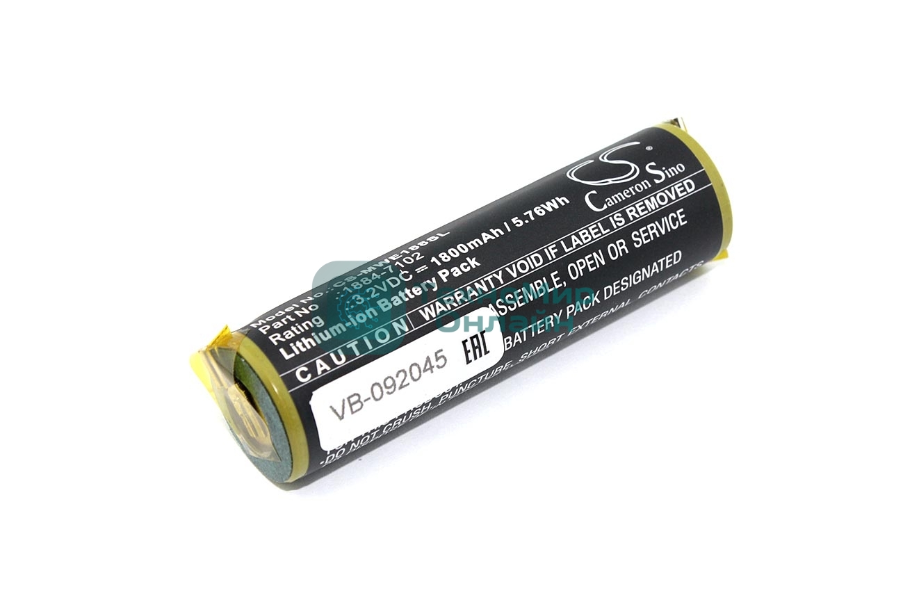 Аккумулятор CameronSino CS-MWE188SL для Moser Ermila 1884 3,2V 1800mAh li-ion